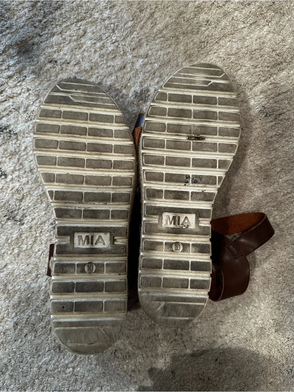 Women's Brown Platform Espadrille Sandals